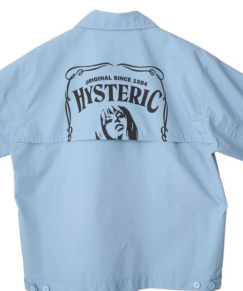 HYSTERIC GLAMOUR（ヒステリックグラマー）の「EVIL WOMAN SCRATCH ワークシャツジャケット（シャツ/ブラウス・メンズ・ブルー/ブラック/ホワイト・X-LARGE/LARGE/MEDIUM/SMALL）」の8枚目の写真