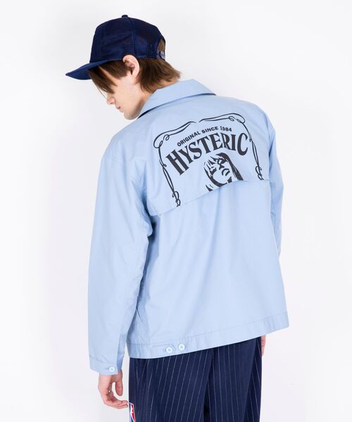 HYSTERIC GLAMOUR（ヒステリックグラマー）の「EVIL WOMAN SCRATCH ワークシャツジャケット（シャツ/ブラウス・メンズ・ブルー/ブラック/ホワイト・X-LARGE/LARGE/MEDIUM/SMALL）」の10枚目の写真