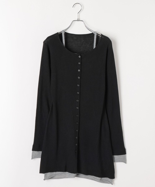 PAGEBOY（ページボーイ）の「レイヤードライクチュニックワンピース（チュニック・レディース・ブラック/チャコールグレー・FREE）」の22枚目の写真