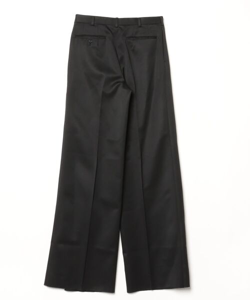 JOHN LAWRENCE SULLIVAN（ジョンローレンスサリバン）の「WOOL GABARDINE TUCKED WIDE TROUSERS（スラックス・メンズ・ブラック・44/46）」の3枚目の写真