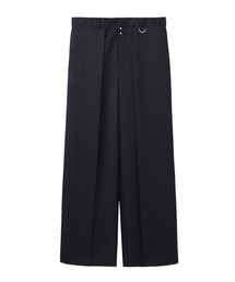 JOHN LAWRENCE SULLIVAN | WOOL GABARDINE TUCKED WIDE TROUSERS(スラックス)