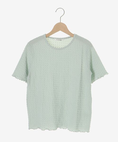 le.coeur blanc（ルクールブラン）の「《WEB限定アイテム》シュリンクジャージーメロウトップス（Tシャツ/カットソー・レディース・サックスブルー/アイボリー/キャメル/ブラック・38）」の20枚目の写真