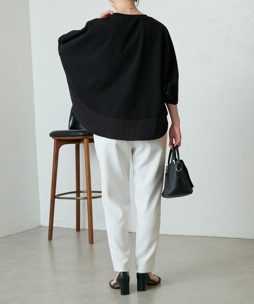 BEARDSLEY（ビアズリー）の「ラウンドヘムドルマンカットソー（Tシャツ/カットソー・レディース・ブラック/ホワイト・FREE）」の17枚目の写真