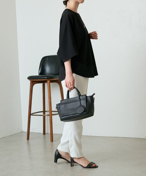 BEARDSLEY（ビアズリー）の「ラウンドヘムドルマンカットソー（Tシャツ/カットソー・レディース・ブラック/ホワイト・FREE）」の18枚目の写真