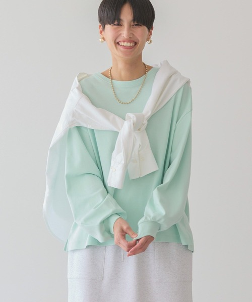 AMERICAN HOLIC(アメリカンホリック)の「【WEB限定】袖ボリュームカットプルオーバー(Tシャツ/カットソー・レディース・ライトベージュ/チャコールグレー/オフホワイト/グリーン・M/L)」の9枚目の写真