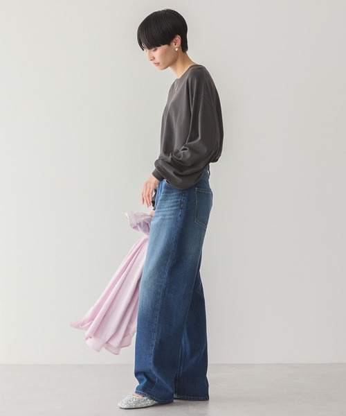 AMERICAN HOLIC(アメリカンホリック)の「【WEB限定】袖ボリュームカットプルオーバー(Tシャツ/カットソー・レディース・ライトベージュ/チャコールグレー/オフホワイト/グリーン・M/L)」の22枚目の写真