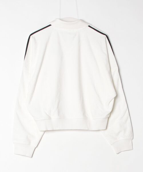 adidas(アディダス)の「テリー タオル Vネック 長袖ポロシャツ / アディダスオリジナルス adidas Originals(ポロシャツ・レディース・ホワイト・XX-LARGE/LARGE/MEDIUM/SMALL/X-LARGE)」の6枚目の写真