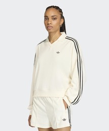 テリー タオル Vネック 長袖ポロシャツ / アディダスオリジナルス adidas Originals