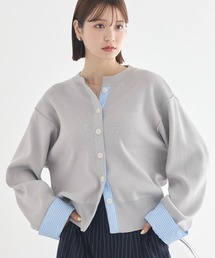 earth music&ecology（アースミュージックアンドエコロジー）の「フェイクレイヤードカーディガン（カーディガン/ボレロ）」