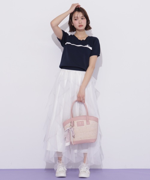 JILL by JILL STUART(ジルバイジルスチュアート)の「パールトッピングバスケット(トートバッグ・レディース・ピンク/ホワイト/ブルー・FREE)」の17枚目の写真
