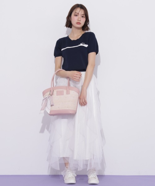 JILL by JILL STUART(ジルバイジルスチュアート)の「パールトッピングバスケット(トートバッグ・レディース・ピンク/ホワイト/ブルー・FREE)」の20枚目の写真