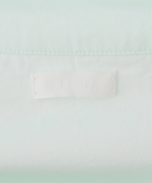 SEEALL（シーオール）の「SEEALL ASYMMETRIC POCKET TOP SAW63 TP302：シャツ（シャツ/ブラウス・レディース・グリーン・38）」の11枚目の写真