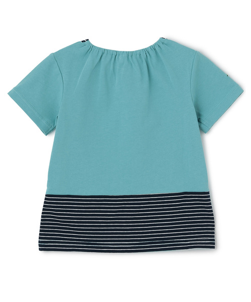 baby cheer（ベイビーチアー）の「【はぴだんぶい】恐竜Tシャツ（Tシャツ/カットソー・キッズ・ライトベージュ/ブルー・80ｃｍ/90cm/100cm/110cm/120cm）」の3枚目の写真