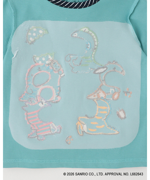 baby cheer（ベイビーチアー）の「【はぴだんぶい】恐竜Tシャツ（Tシャツ/カットソー・キッズ・ライトベージュ/ブルー・80ｃｍ/90cm/100cm/110cm/120cm）」の5枚目の写真