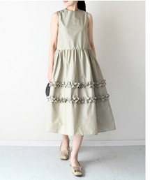 Neige（ネージュ）の「フリルギャザーフレアワンピース（ワンピース）」