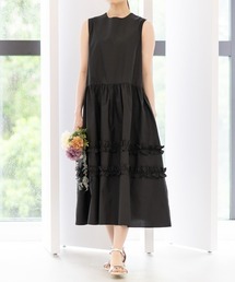 Neige（ネージュ）の「フリルギャザーフレアワンピース（ワンピース）」