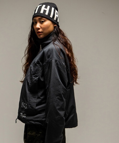 430(フォーサーティ)の「mko13560- LOGO BEANIE ニット帽(26-109)(ニットキャップ/ビーニー・メンズ・ブラック・FREE)」の4枚目の写真