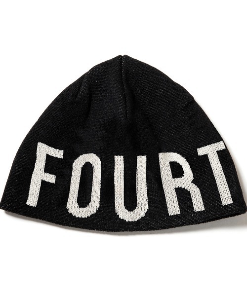 430(フォーサーティ)の「mko13560- LOGO BEANIE ニット帽(26-109)(ニットキャップ/ビーニー・メンズ・ブラック・FREE)」の8枚目の写真