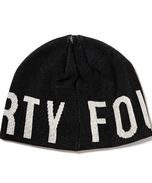 430(フォーサーティ)の「mko13560- LOGO BEANIE ニット帽(26-109)(ニットキャップ/ビーニー・メンズ・ブラック・FREE)」の11枚目の写真