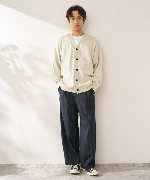 B.C STOCK(ベーセーストック)の「SCI-SCI オーバーカーディガン(カーディガン/ボレロ・メンズ・アイボリー・LARGE/MEDIUM)」の2枚目の写真
