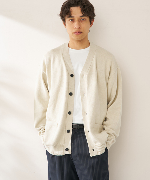 B.C STOCK(ベーセーストック)の「SCI-SCI オーバーカーディガン(カーディガン/ボレロ・メンズ・アイボリー・LARGE/MEDIUM)」の3枚目の写真