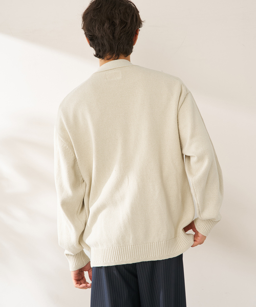 B.C STOCK(ベーセーストック)の「SCI-SCI オーバーカーディガン(カーディガン/ボレロ・メンズ・アイボリー・LARGE/MEDIUM)」の6枚目の写真