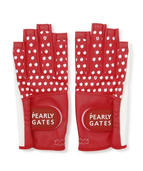 PEARLY GATES】りんご柄メッシュネイルスルーグローブ (両手用