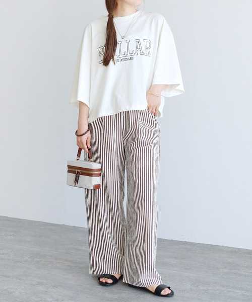 reca（レカ）の「ロゴプリントカットソー（Tシャツ/カットソー・レディース・オフホワイト/ブラック/ブルー系その他・M）」の10枚目の写真