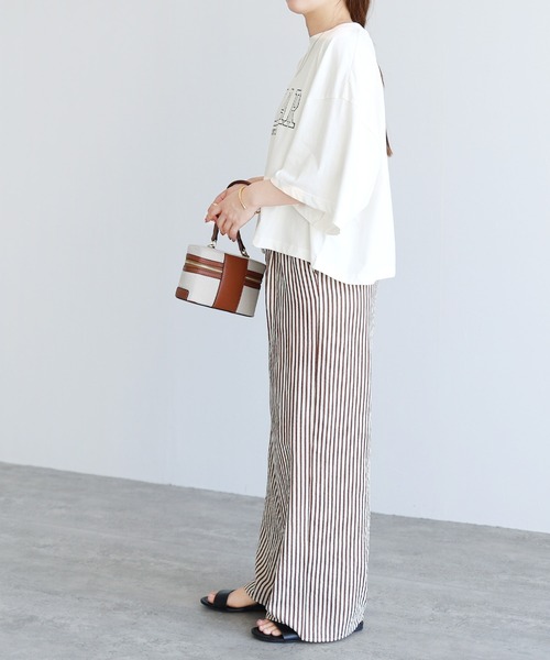 reca（レカ）の「ロゴプリントカットソー（Tシャツ/カットソー・レディース・オフホワイト/ブラック/ブルー系その他・M）」の8枚目の写真