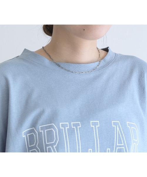 reca(レカ)の「ロゴプリントカットソー(Tシャツ/カットソー・レディース・オフホワイト/ブラック/ブルー系その他・M)」の22枚目の写真