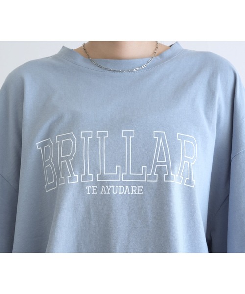 reca(レカ)の「ロゴプリントカットソー(Tシャツ/カットソー・レディース・オフホワイト/ブラック/ブルー系その他・M)」の21枚目の写真