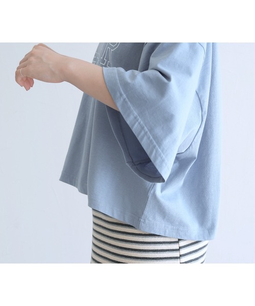 reca(レカ)の「ロゴプリントカットソー(Tシャツ/カットソー・レディース・オフホワイト/ブラック/ブルー系その他・M)」の19枚目の写真
