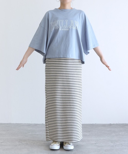 reca（レカ）の「ロゴプリントカットソー（Tシャツ/カットソー・レディース・オフホワイト/ブラック/ブルー系その他・M）」の20枚目の写真