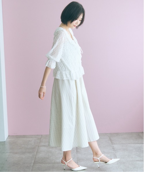 marun(マルン)の「<大きいサイズ>レースショートボレロ marun(カーディガン/ボレロ・レディース・ブラック/オフホワイト・L/LL/3L/4L/5L)」の21枚目の写真