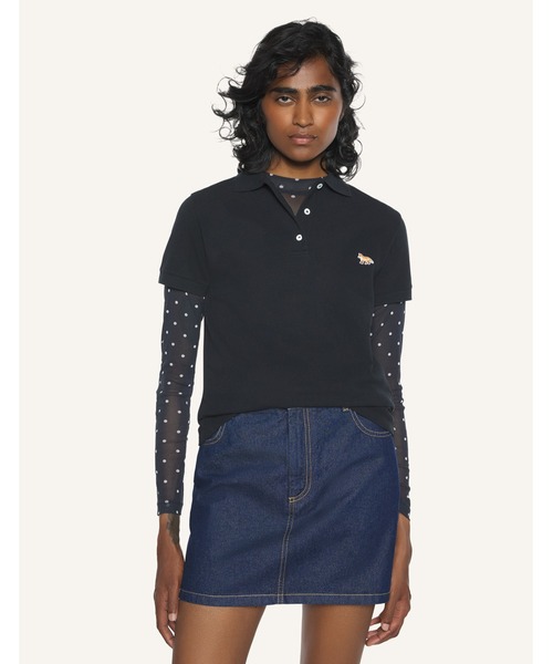 Maison Kitsune(メゾンキツネ)の「BABY FOX REGULAR POLO(ポロシャツ・レディース・ブラック/ホワイト・L/S/XS/M)」の11枚目の写真