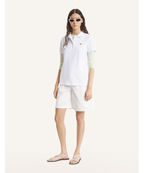 Maison Kitsune(メゾンキツネ)の「BABY FOX REGULAR POLO(ポロシャツ・レディース・ブラック/ホワイト・L/S/XS/M)」の5枚目の写真