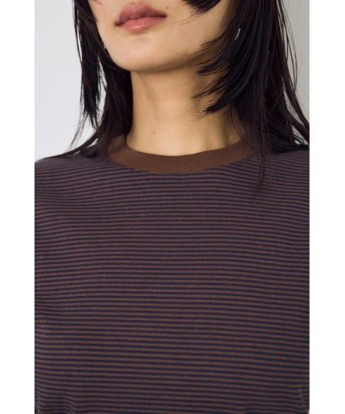 AZUL by moussy(アズールバイマウジー)の「ミニボーダーTシャツ(Tシャツ/カットソー・レディース・ホワイト系その他/ブラウン系その他/ブルー系その他3・SMALL/MEDIUM)」の18枚目の写真