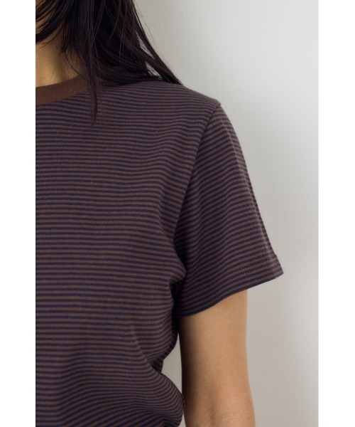 AZUL by moussy(アズールバイマウジー)の「ミニボーダーTシャツ(Tシャツ/カットソー・レディース・ホワイト系その他/ブラウン系その他/ブルー系その他3・SMALL/MEDIUM)」の19枚目の写真