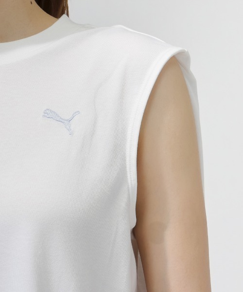 PUMA（プーマ）の「プーマ PUMA ESS ELEVATED MX SL Tシャツ（Tシャツ/カットソー・レディース・ホワイト/ブラック・M/L）」の7枚目の写真