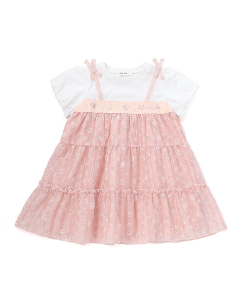 SLAP SLIP（スラップスリップ）の「【スラプリ】花柄シフォンレースリボンワンピース(80~130cm)（ワンピース・キッズ・ピンク系その他/ブルー系その他・90cm/80ｃｍ/130cm/110cm/100cm/120cm）」の8枚目の写真