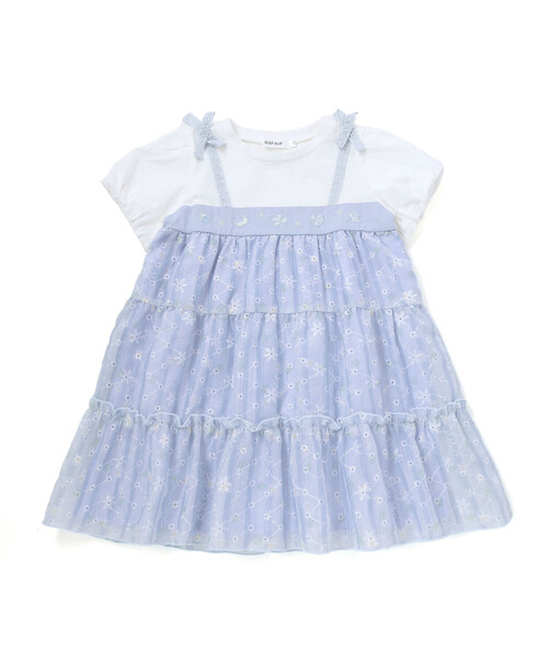 SLAP SLIP（スラップスリップ）の「【スラプリ】花柄シフォンレースリボンワンピース(80~130cm)（ワンピース・キッズ・ピンク系その他/ブルー系その他・90cm/80ｃｍ/130cm/110cm/100cm/120cm）」の11枚目の写真