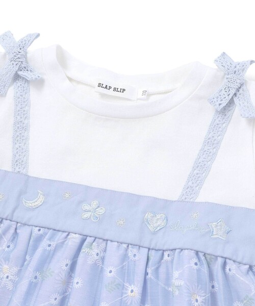 SLAP SLIP（スラップスリップ）の「【スラプリ】花柄シフォンレースリボンワンピース(80~130cm)（ワンピース・キッズ・ピンク系その他/ブルー系その他・90cm/80ｃｍ/130cm/110cm/100cm/120cm）」の13枚目の写真