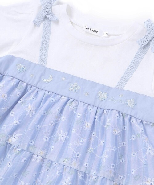 SLAP SLIP（スラップスリップ）の「【スラプリ】花柄シフォンレースリボンワンピース(80~130cm)（ワンピース・キッズ・ピンク系その他/ブルー系その他・90cm/80ｃｍ/130cm/110cm/100cm/120cm）」の16枚目の写真