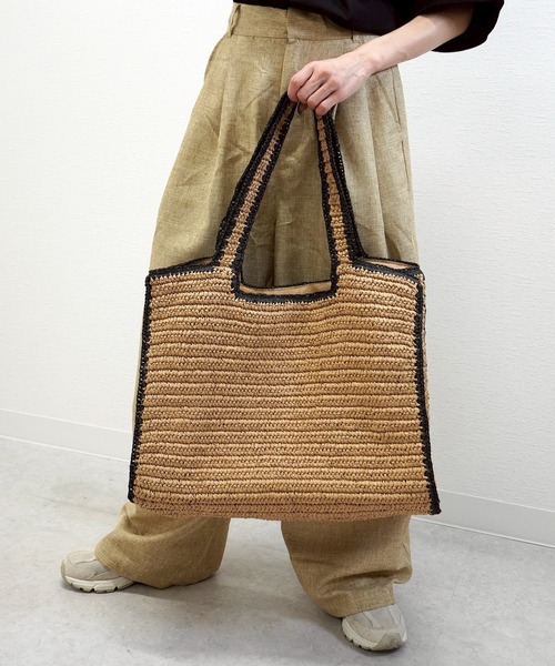 gossara(ゴサラ)の「【大容量BAGが登場!】ペーパーBIGトートBAG(トートバッグ・レディース・ベージュ・FREE)」の14枚目の写真