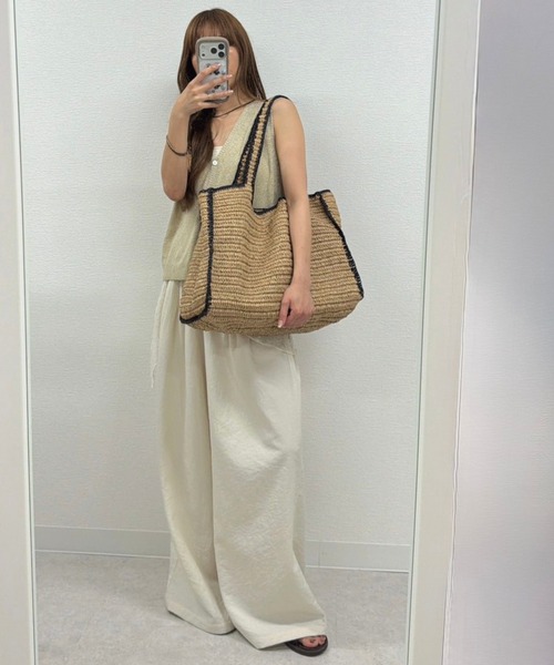 gossara(ゴサラ)の「【大容量BAGが登場!】ペーパーBIGトートBAG(トートバッグ・レディース・ベージュ・FREE)」の19枚目の写真