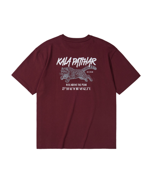 KALAPATTHAR(カラパタール)の「BACK KP TIGER GRAPHIC SHORT-SLEEVED T-SHIRT - WINE(Tシャツ/カットソー・メンズ・その他・MEDIUM/LARGE/X-LARGE)」の5枚目の写真