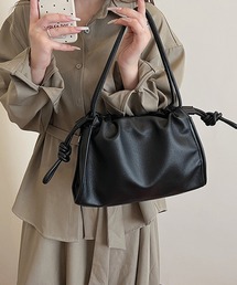 ギャザー巾着ショルダーバッグ