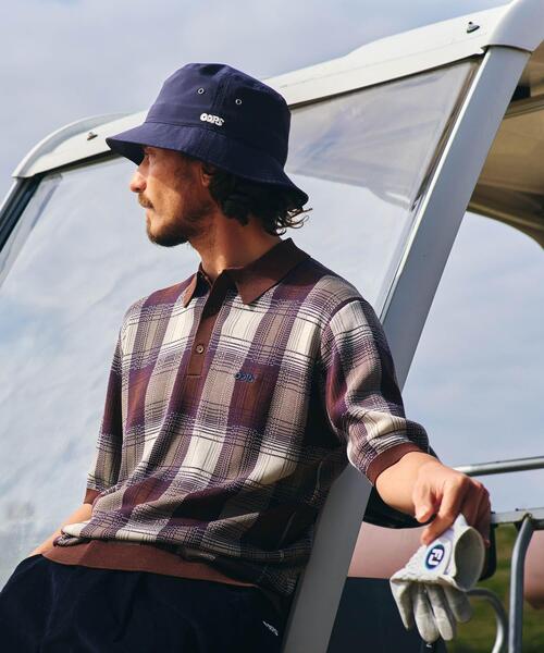URBAN RESEARCH Sonny Label(アーバンリサーチサニーレーベル)の「OOPS チェックポロニット(ニット/セーター・メンズ・ブラウン系その他/ホワイト系その他・LARGE/X-LARGE/MEDIUM)」の2枚目の写真