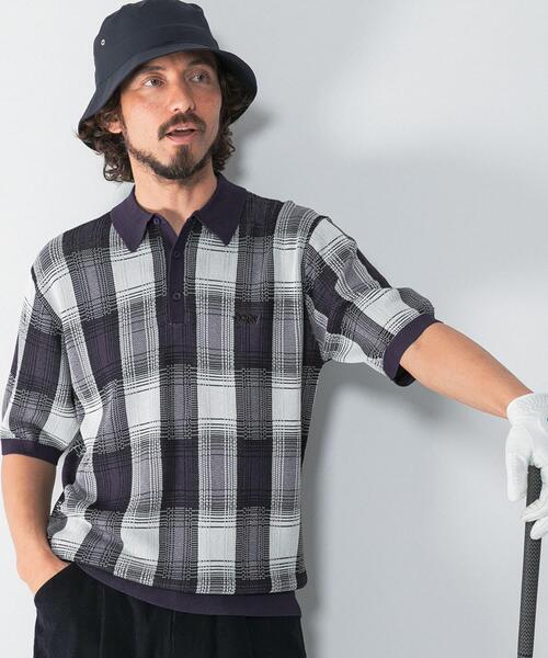 URBAN RESEARCH Sonny Label(アーバンリサーチサニーレーベル)の「OOPS チェックポロニット(ニット/セーター・メンズ・ブラウン系その他/ホワイト系その他・LARGE/X-LARGE/MEDIUM)」の4枚目の写真
