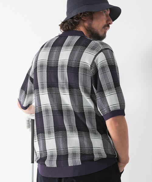 URBAN RESEARCH Sonny Label(アーバンリサーチサニーレーベル)の「OOPS チェックポロニット(ニット/セーター・メンズ・ブラウン系その他/ホワイト系その他・LARGE/X-LARGE/MEDIUM)」の6枚目の写真